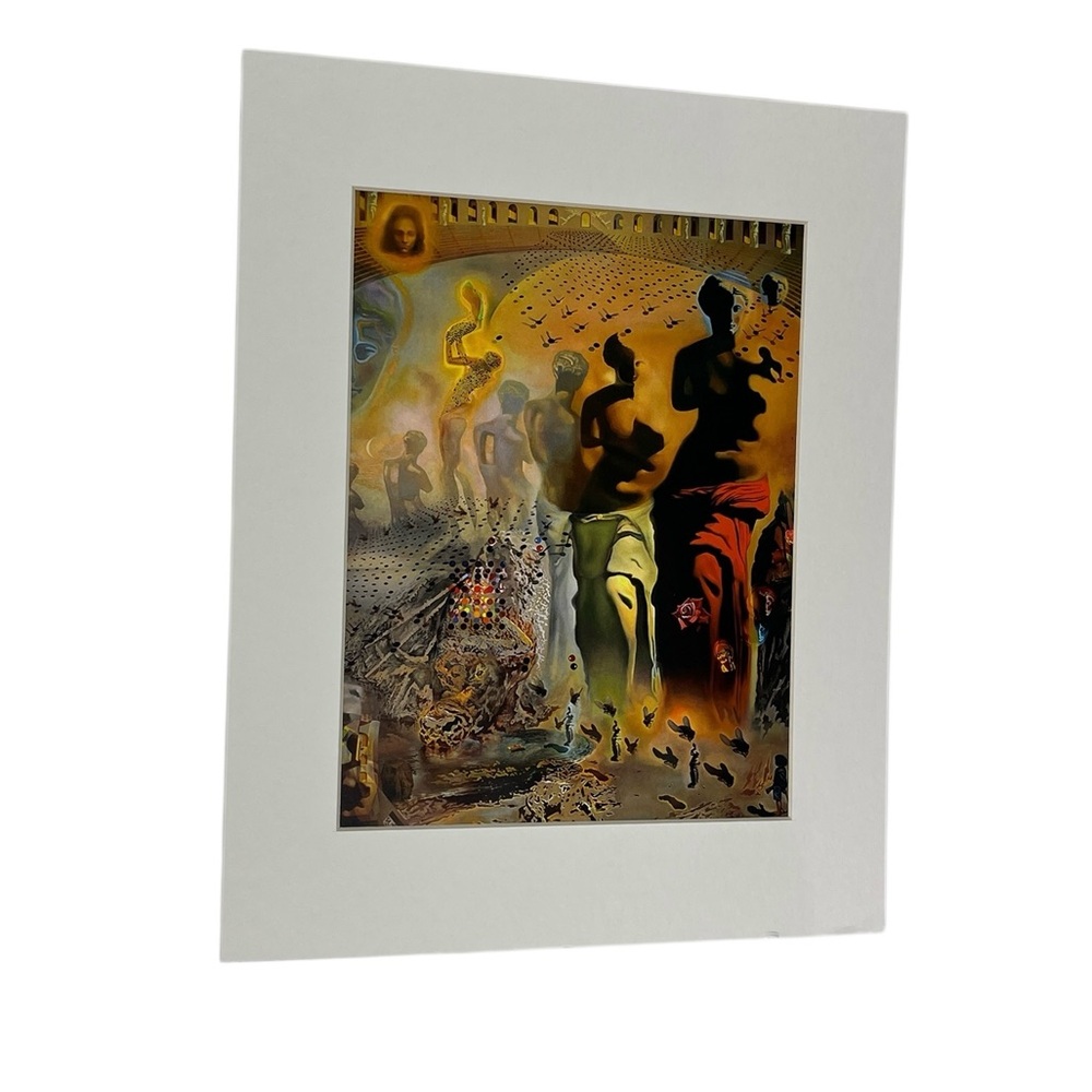 Salvadore Dalí's Hallucinogenic Toreador Matted Print 11" x 14" Art Colorful